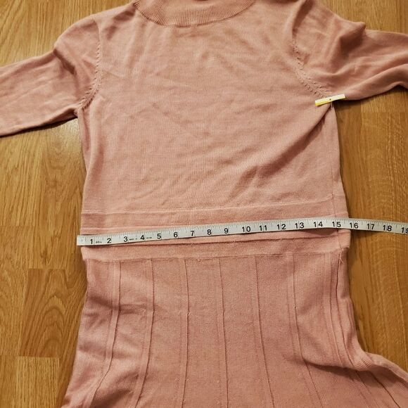 CAARA Pink Turtleneck Dress sz Large - Picture 8 of 12